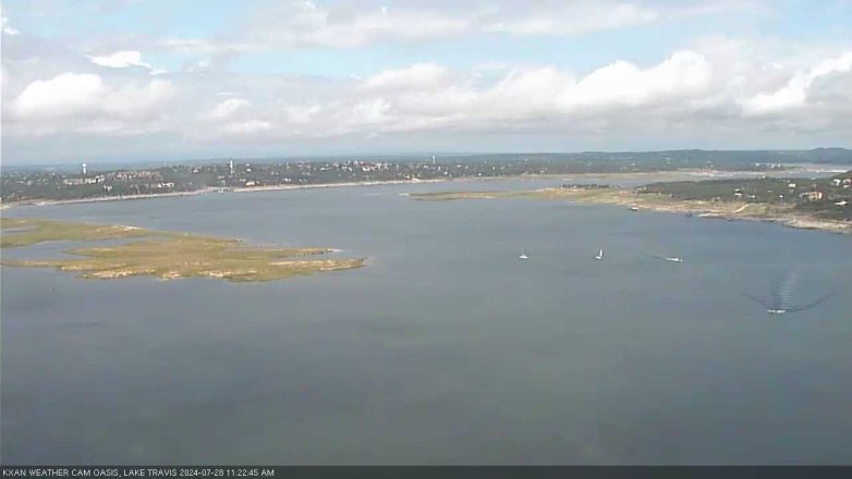 Lake Travis webcam, July 28, 2024 11:25 AM CT
