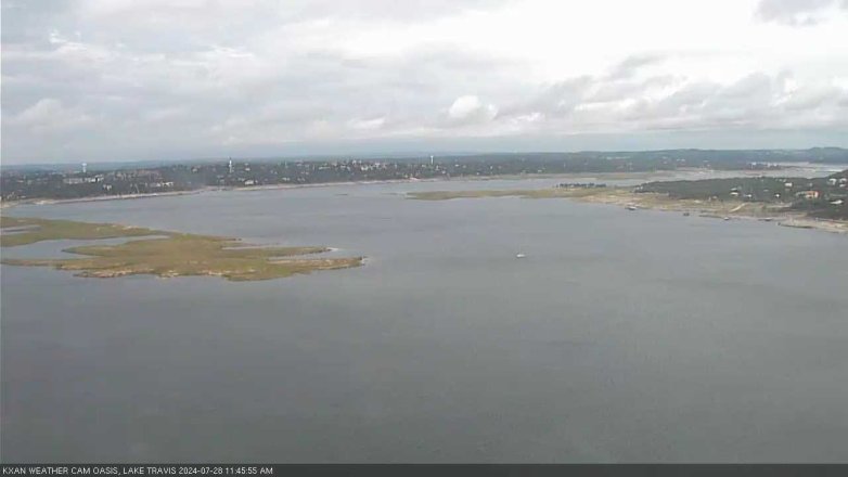 Lake Travis webcam, July 28, 2024 11:45 AM CT