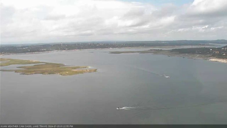 Lake Travis webcam, July 28, 2024 1:25 PM CT