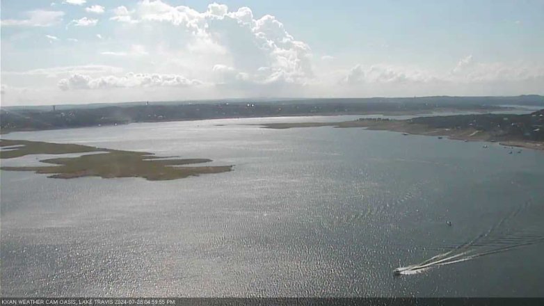 Lake Travis webcam, July 28, 2024 5:00 PM CT