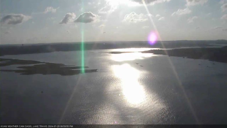 Lake Travis webcam, July 28, 2024 7:00 PM CT