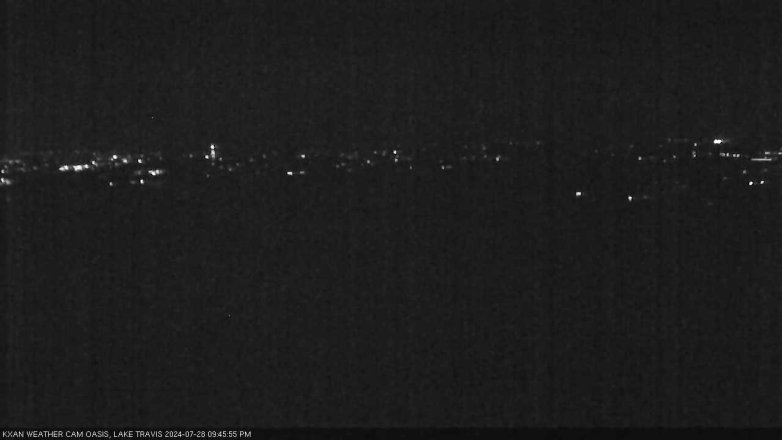 Lake Travis webcam, July 28, 2024 9:45 PM CT