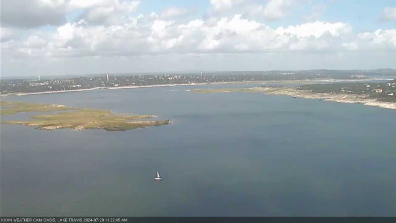Lake Travis webcam, July 29, 2024 11:25 AM CT