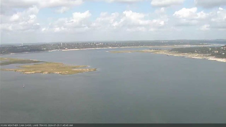 Lake Travis webcam, July 29, 2024 11:45 AM CT