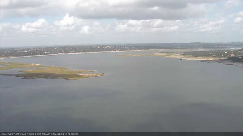 Lake Travis webcam, July 29, 2024 12:00 PM CT