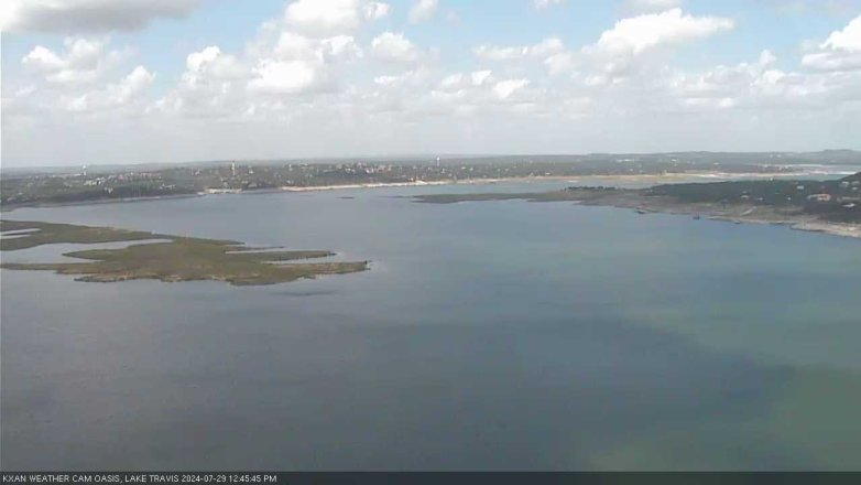 Lake Travis webcam, July 29, 2024 12:45 PM CT