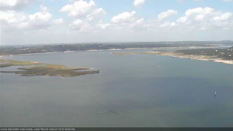 Lake Travis webcam, July 29, 2024 1:00 PM CT