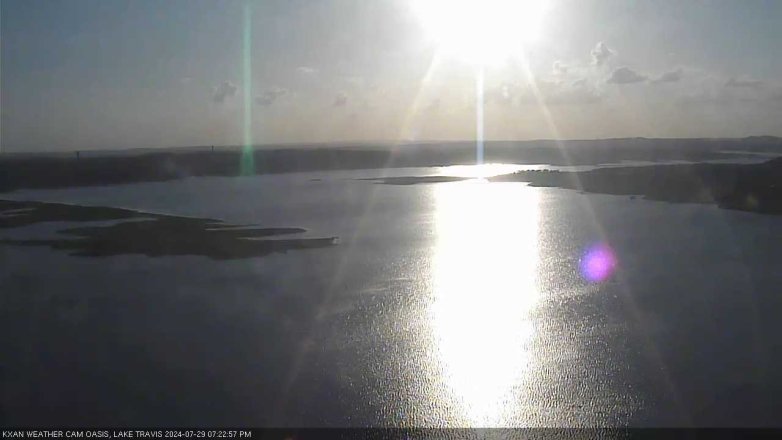 Lake Travis webcam, July 29, 2024 7:25 PM CT