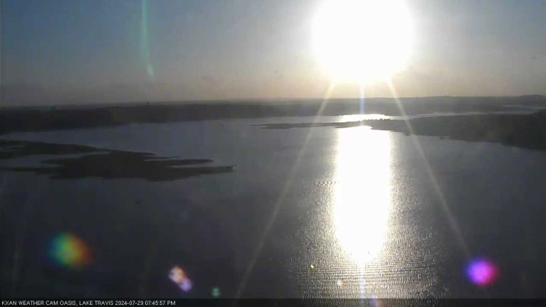 Lake Travis webcam, July 29, 2024 7:45 PM CT