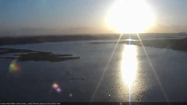 Lake Travis webcam, July 29, 2024 8:00 PM CT