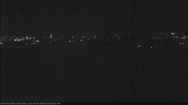 Lake Travis webcam, July 29, 2024 10:45 PM CT
