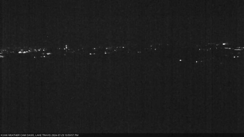 Lake Travis webcam, July 29, 2024 11:00 PM CT