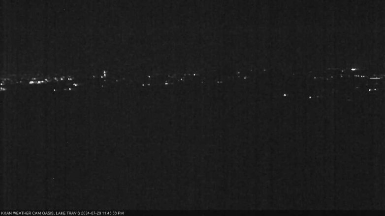 Lake Travis webcam, July 29, 2024 11:45 PM CT