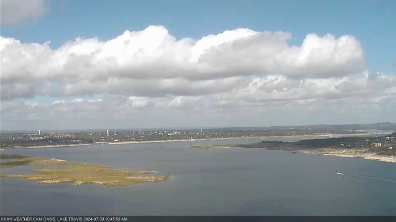 Lake Travis webcam, July 30, 2024 10:45 AM CT
