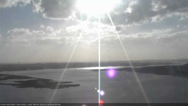 Lake Travis webcam, July 30, 2024 6:45 PM CT