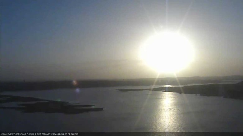 Lake Travis webcam, July 30, 2024 8:00 PM CT