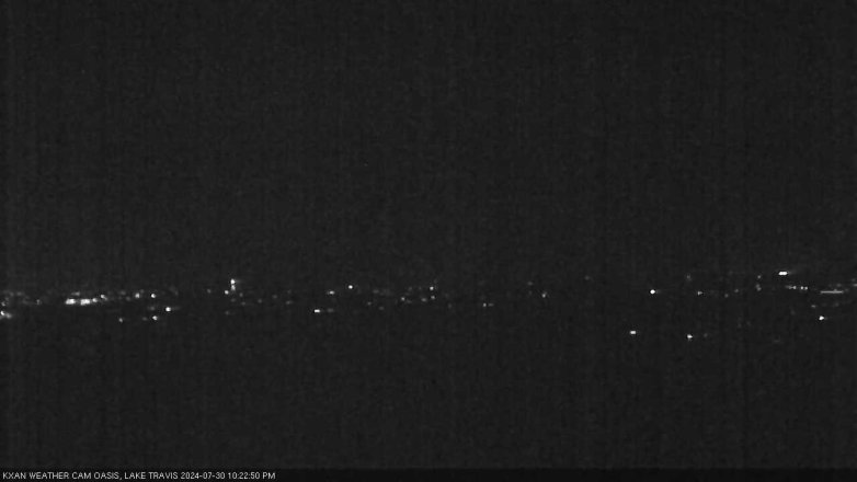 Lake Travis webcam, July 30, 2024 10:25 PM CT