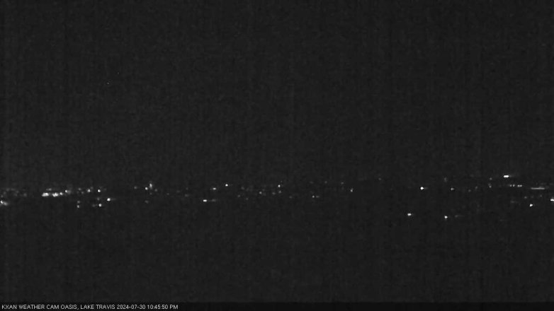 Lake Travis webcam, July 30, 2024 10:45 PM CT