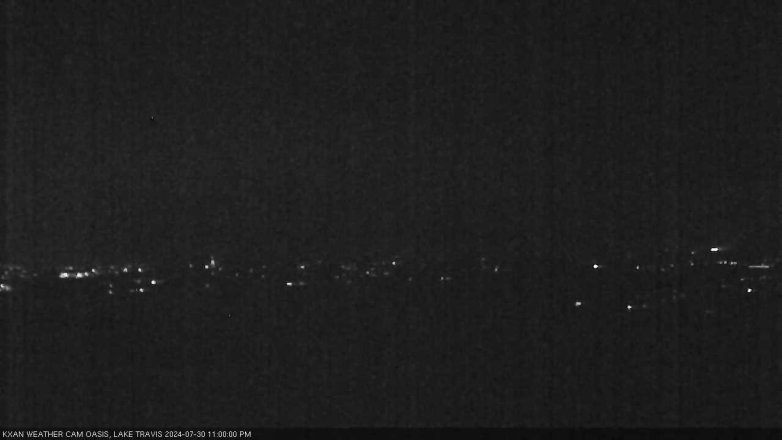 Lake Travis webcam, July 30, 2024 11:00 PM CT