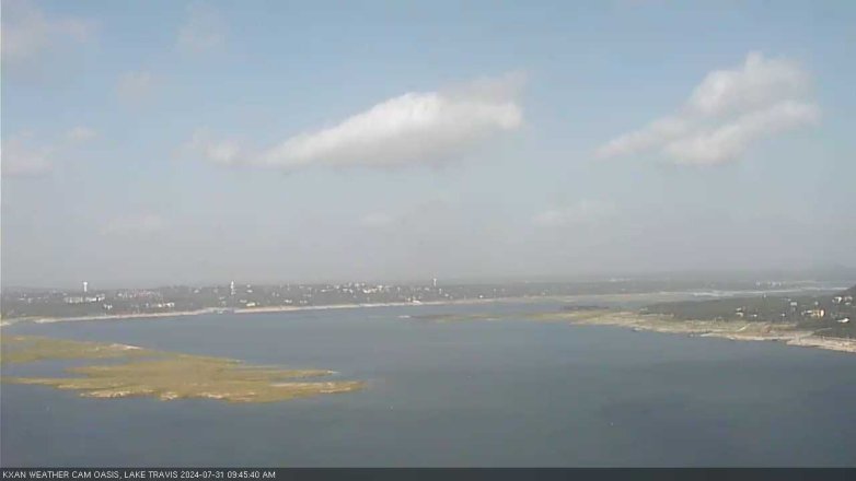Lake Travis webcam, July 31, 2024 9:45 AM CT