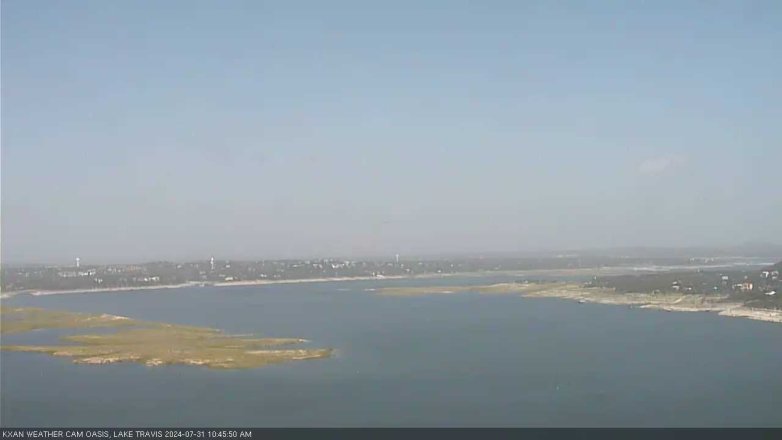 Lake Travis webcam, July 31, 2024 10:45 AM CT