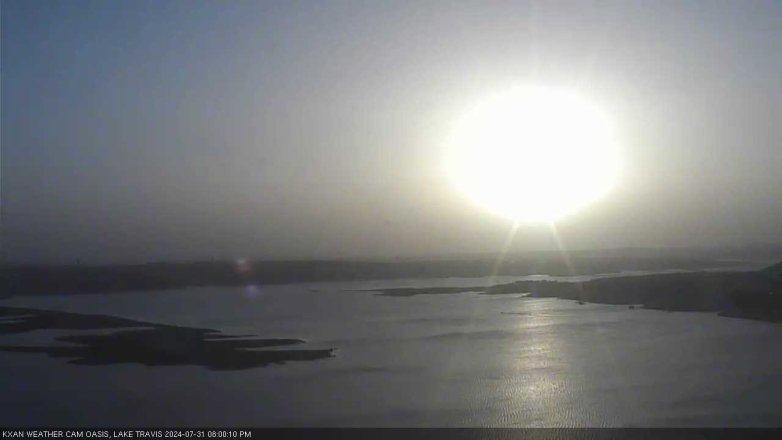 Lake Travis webcam, July 31, 2024 8:00 PM CT