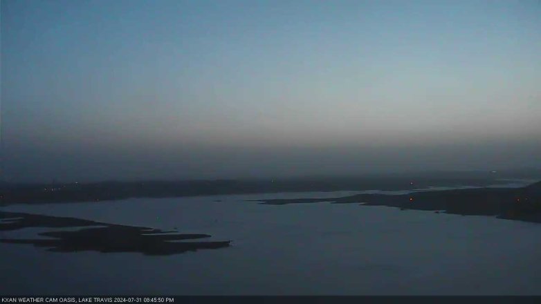 Lake Travis webcam, July 31, 2024 8:45 PM CT