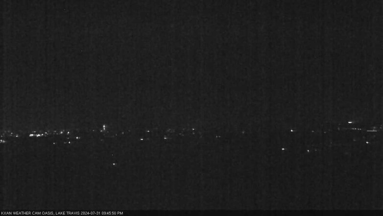 Lake Travis webcam, July 31, 2024 9:45 PM CT