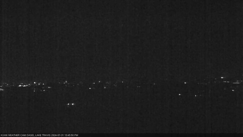 Lake Travis webcam, July 31, 2024 10:45 PM CT