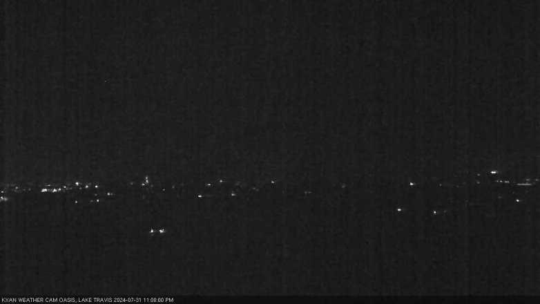 Lake Travis webcam, July 31, 2024 11:00 PM CT