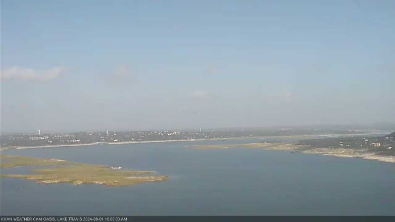 Lake Travis webcam, August 1, 2024 10:00 AM CT