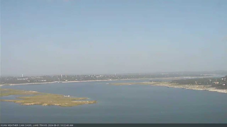 Lake Travis webcam, August 1, 2024 10:25 AM CT