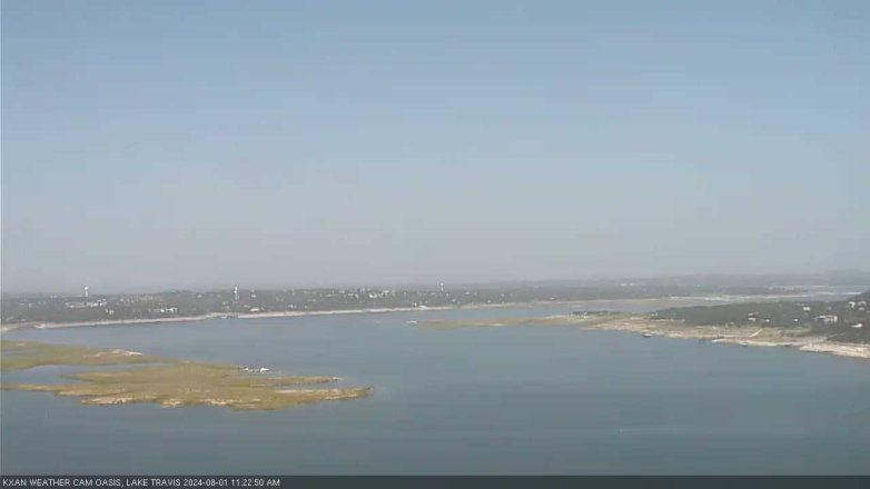 Lake Travis webcam, August 1, 2024 11:25 AM CT