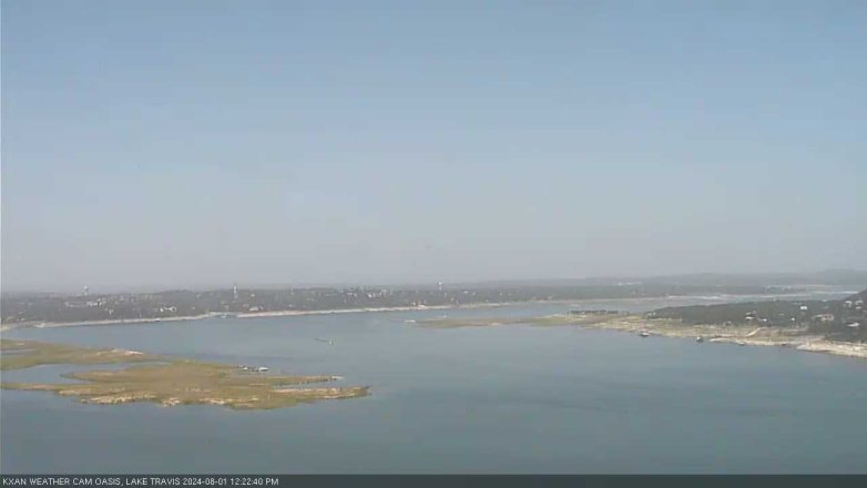 Lake Travis webcam, August 1, 2024 12:25 PM CT