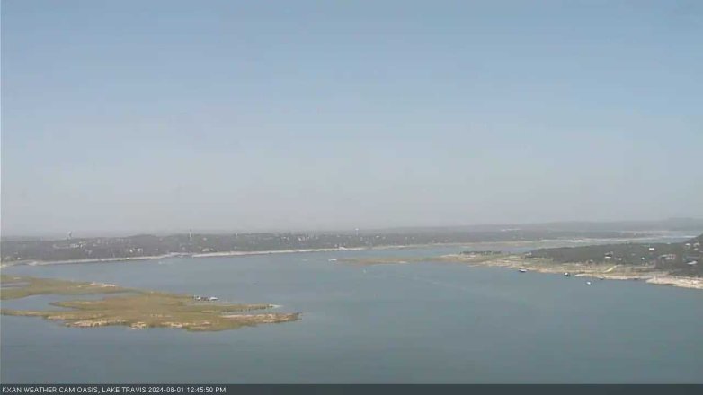Lake Travis webcam, August 1, 2024 12:45 PM CT