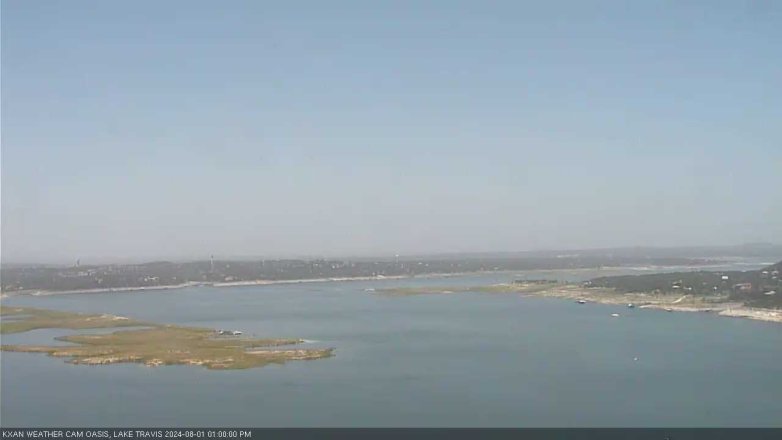 Lake Travis webcam, August 1, 2024 1:00 PM CT