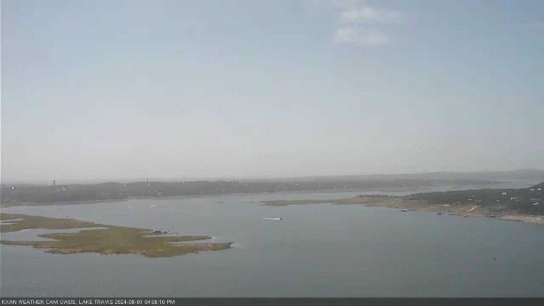 Lake Travis webcam, August 1, 2024 4:00 PM CT