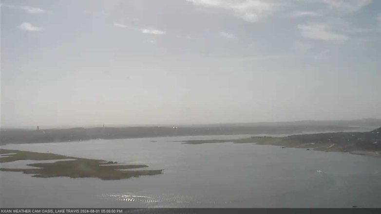 Lake Travis webcam, August 1, 2024 5:00 PM CT