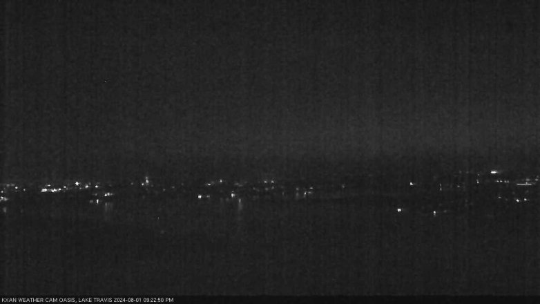 Lake Travis webcam, August 1, 2024 9:25 PM CT