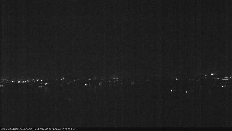Lake Travis webcam, August 1, 2024 10:25 PM CT