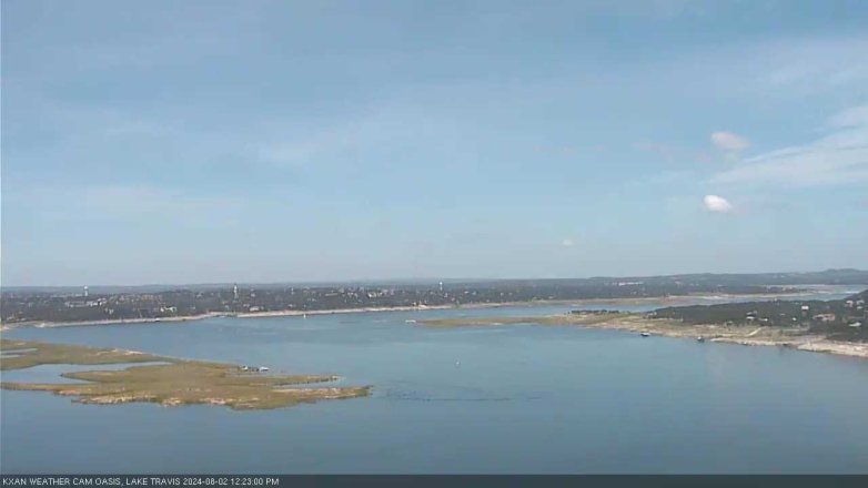 Lake Travis webcam, August 2, 2024 12:25 PM CT