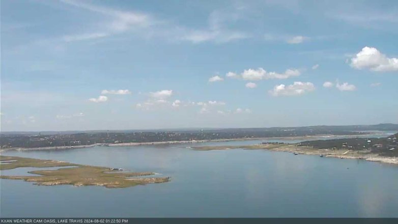 Lake Travis webcam, August 2, 2024 1:25 PM CT