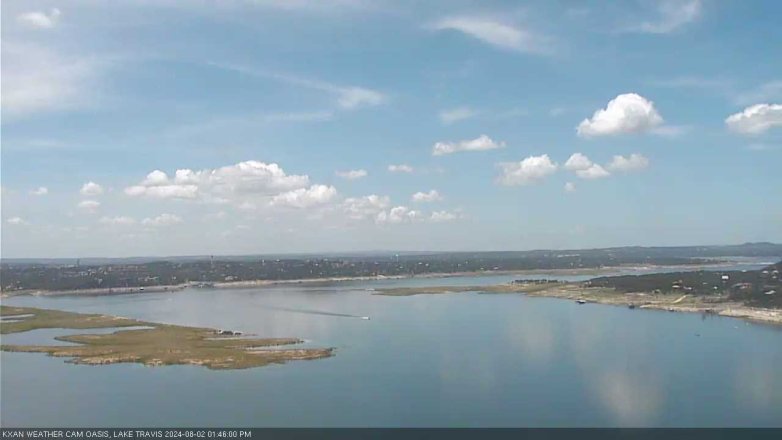 Lake Travis webcam, August 2, 2024 1:45 PM CT