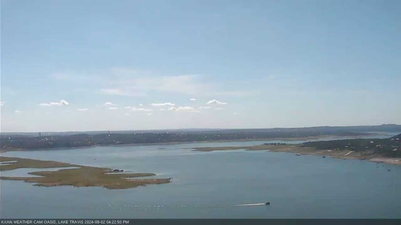 Lake Travis webcam, August 2, 2024 4:25 PM CT
