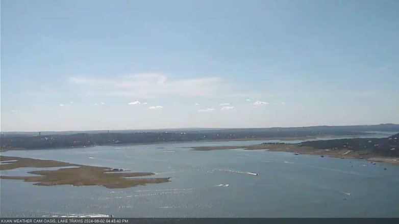 Lake Travis webcam, August 2, 2024 4:45 PM CT