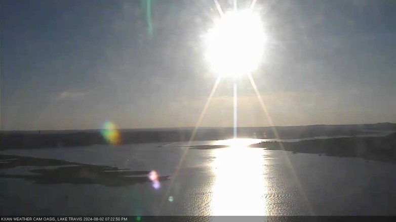 Lake Travis webcam, August 2, 2024 7:25 PM CT