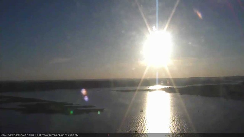 Lake Travis webcam, August 2, 2024 7:45 PM CT