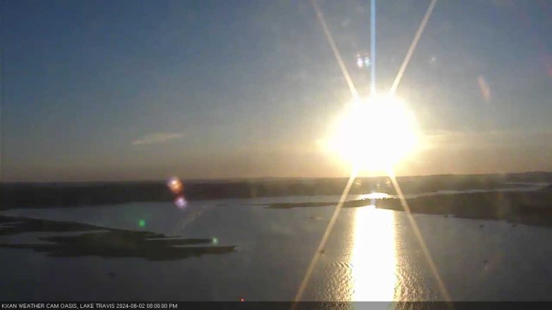 Lake Travis webcam, August 2, 2024 8:00 PM CT