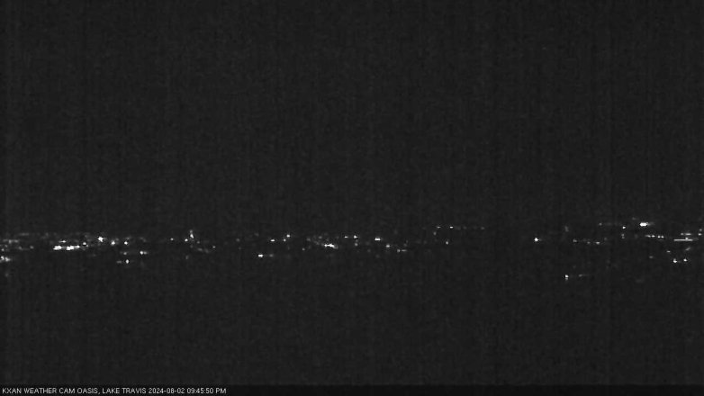 Lake Travis webcam, August 2, 2024 9:45 PM CT