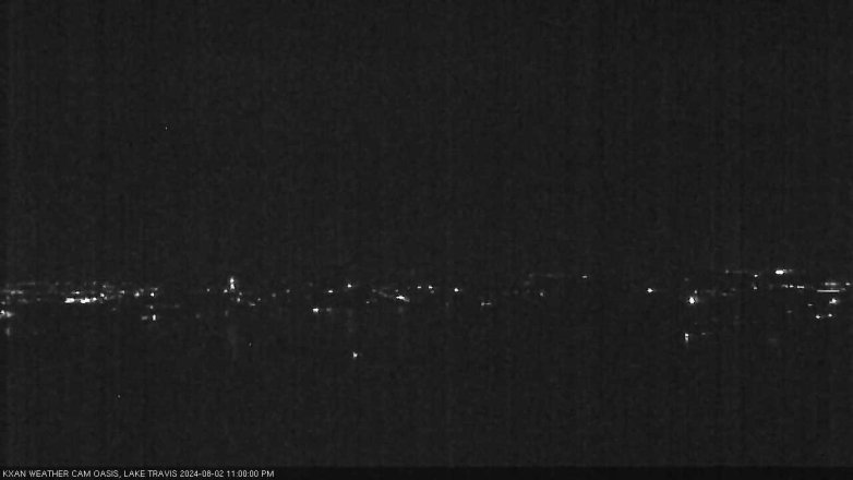 Lake Travis webcam, August 2, 2024 11:00 PM CT